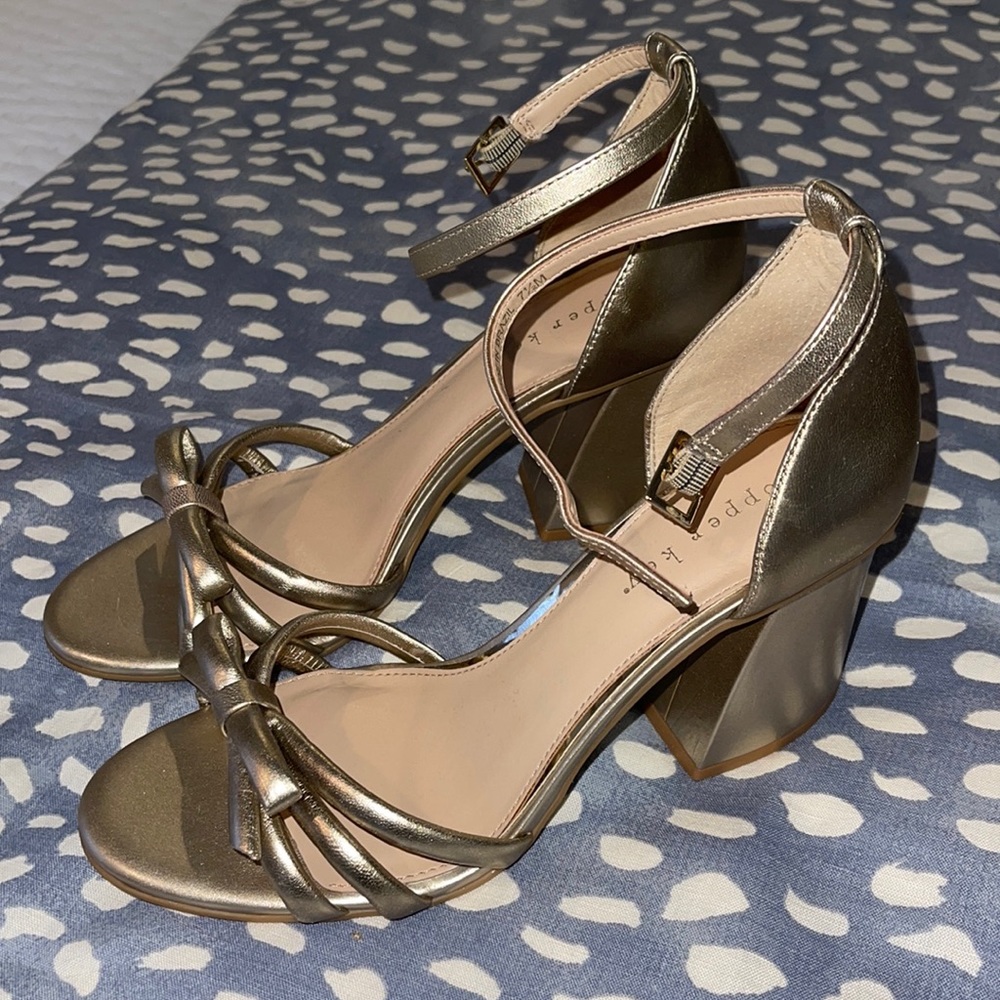 Gold heels